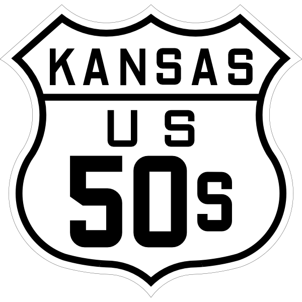 US 50S sign in Kinsley