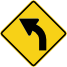 left-hand curve